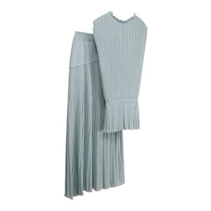 Sleek Mature Salt Style Tencel Waist-cinched Sleeveless Summer Outfit