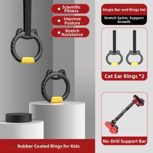 Indoor No-drill Home Pull Up Bar with Support Belt Fitness Equipment
