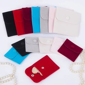 Velvet Button Bag Jewellery Pouch Bracelet Necklace Earrings Rings Storage Pouch Button Velvet Bag Jewelry Gift Pouch