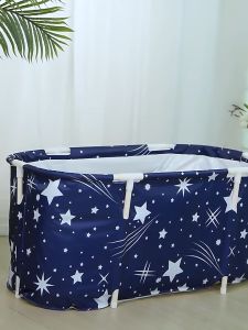 Foldable PVC Bathtub: Portable Indoor/Outdoor Large Capacity Adult Spa Tub