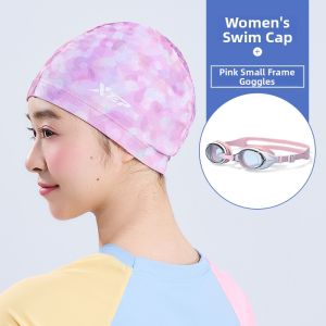 XTEP | Adults Long Hair Ear Protection Comfortable Swim Cap