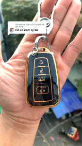 Ốp Bảo Vệ Chìa Khóa Toyota Camry đời 2019 2020 2021 2022 2023 2024 ( Bản 4 Nút )