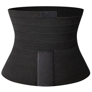 Qtree Body Shaper Snatch Me Up Bandage Wrap Men Waist Trainer Corset Trimmer Belt Weight Loss Compression Bands Slim Shapewear