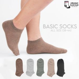 Kaos Kaki Pendek Pria Wanita Katun Polos