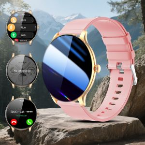 laxasfit | LAXASFIT 2026 New Fashionable Mens Smart Watch Wireless Call Digital Fitness Tracker Sports Smartwatch For Womens Android iOS