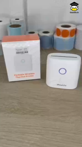 เครื่องพิมพ์ฉลากสินค้า เครื่องปริ้นความร้อน เครื่องปริ้นพกพา Aiyin Q2 ไม่ต้องใช้หมึก น้ำหนักเบา พกพาสะดวก รองรับหน้ากระดาษ 57x30 บลูทูธ Bluetooth