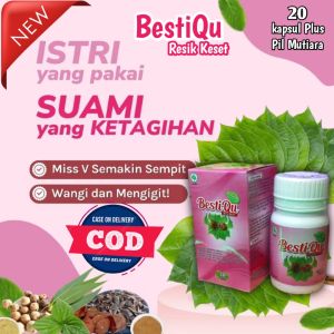 BESTIQU 2 IN 1 kembali gadis Produk terbaru kapsul herbal alami di lengkapi dengan pil mutiara khusus