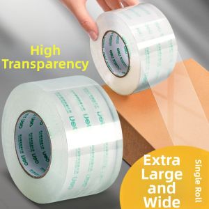 LUTUMEI | Office Supplies Wide Transparent Packaging Tape