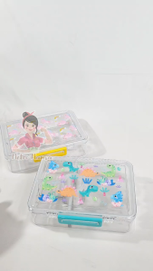 Kotak Makan Bento Box Tritan Sanrio Kuromi Cinnamoroll Frozen Bpa FREE 758ml