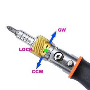 Multi-angle Ratchet Screwdriver 10-in-1 Adjustable ABS Handle Screwdriver Set