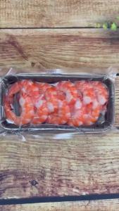 Tôm Thẻ Oxy Hấp Ăn Liền Bóc Vỏ Còn Đuôi size 3L (10 con) 140G – Ngọt Tươi Tiện Dùng (Đông Lạnh)