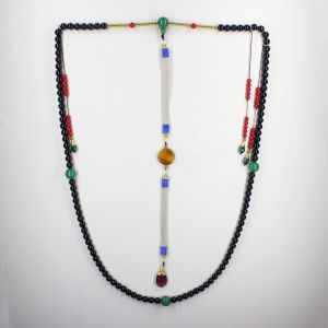 Vòng Cổ Hạt Đen Phong Cách Cung Đình 12cm Phụ Kiện Biểu Diễn Vòng Cổ Hạt Cung Đình Phong Cách Cổ Điển Trang Sức Thời Trang Nam