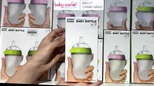 Bình Sữa Silicone COMOTOMO 150ml/250ml  Cho Bé Từ Sơ Sinh