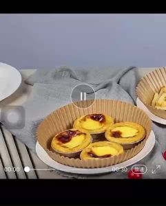 50 Cái Khay Giấy Đặc Biệt Cho Nồi Chiên Không Dầu Giấy Tròn Chống Thấm Mỡ Chịu Nhiệt Độ Cao Khay Giấy Nướng Bánh Chống Dính