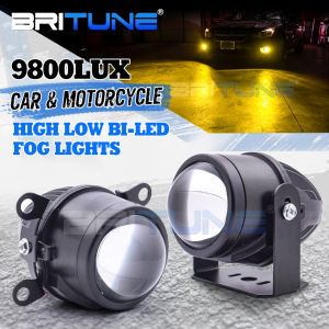 Mini Driving Light Bi LED Fog Light Projector Fog Lamp Spotlight Motorcycle Headlight 3000K 6000K Auxiliary Light Waterproof Work Light Car Accessories