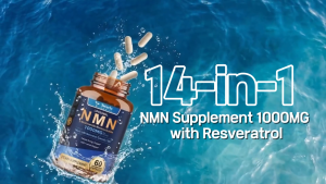 Totaria Liposomal NMN Supplement 1000mg 14-in-1 Formula with Resveratrol TMG & CoQ10 - Advanced NAD+ Levels & Healthy Aging Support 60 Capsules