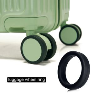 4PCS Roda Koper Silicone Rubber Ring Tightly Tightened Pengganti Luggage Wheel Stretchable Wheel Ring