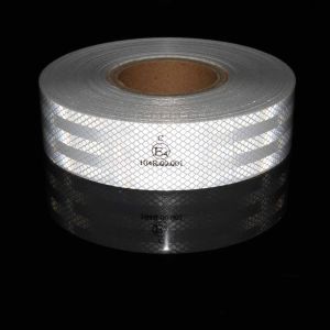 DIY 5cm*1m PET Reflective Tapes White Red Yellow Waterproof Safety  Sticker Adhesive Outdoor Prismatic Sheeting Conspicuity Film