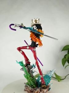 Bandai | ONE PIECE Figures Brook King of Souls Musician Action Figure Two Years Later Meteor Burukku Anime Figurine Pvc Model Statue Toy