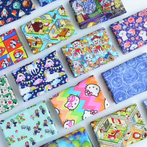 Vải Cotton DIY Vải Cotton Thủ Công Vải Cotton Cho Trẻ Em Vải Cotton Mùa Hè Dễ Thương Vải Cotton Phong Cách Nhật Bản