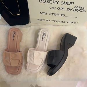 READY STOCK WALK IN  Thick Womens Sandal Kasut Wanita Casual Wedges Flipss