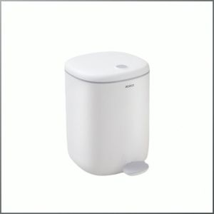 Pedal trash can Nordic style slow cover household kitchen waste trash can bathroom flip cover trash can