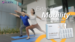 Elken Official Store - Elken C-Joie Flex Supplement - Advanced Joint Lubricant Cartilage Repair Booster Anti-Inflammatory Mobility Support