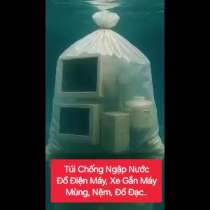 Túi PE Nguyên Sinh 1.3x3m Dày 8zem • Túi Đại Chống Nước – Chống Bụi – Trùm Xe Máy – Bọc Nệm