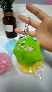 Móc khóa bông hình quái vật một mắt to siêu dễ thương đủ màu sắc siêu cute BZ033