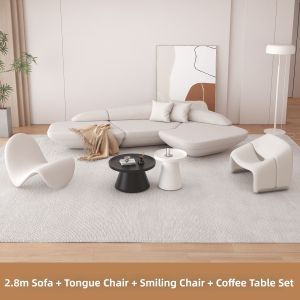 YIZUO | Cream Style Irregular Sofa