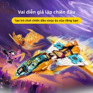 Lele Brother | Đồ Chơi Xếp Hình Máy Bay Rồng Vàng