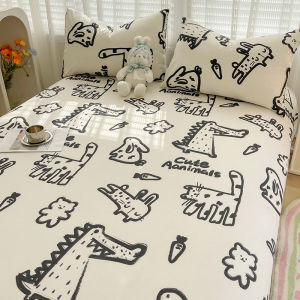 Cartoon Pure Cotton Bedding Single Piece 1.5m Full Cotton Student Dormitory Pillowcase Bed Canopy Three-piece Set Children