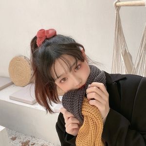 Mùa Hè 2025 Dây Buộc Tóc Màu Trơn Ngọt Ngào Mới Dây Buộc Tóc Đuôi Ngựa Đa Năng Cho Bé Gái Dây Buộc Tóc Bằng Da Bò Dày Phụ Kiện Tóc Thời Trang