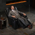Lazboy Leather Sofa LZ.530 Washington Cuban Freedom Indian Friends Wood Frame Latex Filling Multi-Function Adult Suitable. 
