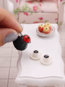 ชุดหม้อกาแฟขนาดเล็ก 3 ชิ้นตุ๊กตาตกแต่งฉาก Micro ตุ๊กตาถ้วย Precious Miniature สะสมฉากบ้านรุ่น