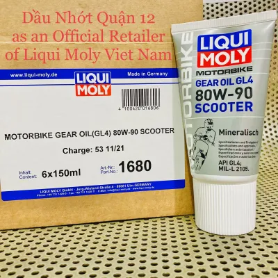 Nhớt Láp - Hộp Số Xe Tay Ga Liqui Moly Motorbike Gear Oil GL4 80W-90 Scooter 1680 150ml