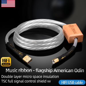 Nordost Odin HIFI USB Cable A to B Pure Silver USB Dac Audio Cable C to B Otg Audio Cable for PC Mobile Phone Dac