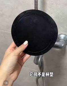 BRUSH BODY Double Sided Black Circular Bath Scrub Sponge