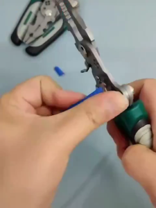 Foldable Multifunctional Wire Stripper Terminal Crimping Cutter Gross Side Cutting Tool Cables Stripping Press Peeler