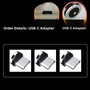 Universal Seven Touch Point Magnetic Absorption Charging Head 5A Fast Charge Android TypeC Single Needle Blind Absorption Plug