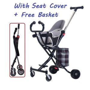 (Ready Stock) Extra Strong Magic Stroller Baby Stroller Baby 4 Wheels Ultra Lightweight Foldable Magic Stroller Ready stock Prams