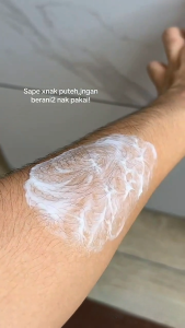 Body Milk Bleaching – Pudar parut & cela licinkan tekstur kulit sesuai untuk muka peha & seluruh badan
