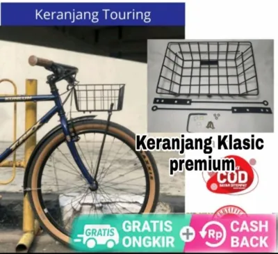 Keranjang sepeda Lipat MTB dan minion+ Bracketnya