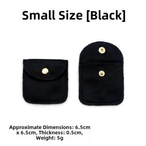 Velvet Jewelry Bag Toy Disk Bead Pouch Lucky Charm Buttoned Treasure Bag Fashionable Accessory Storage Pouch for Valuable Items