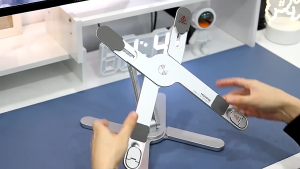 Giá đỡ laptop máy tính bảng xoay N86 cao cấp từ hợp kim nhôm chỉnh độ cao xoay 360 độ tiện lợi