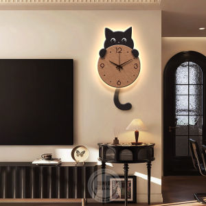 RUIBAHAO | Retro TV Style Cat Pattern Wall Art For Living and Dining Room