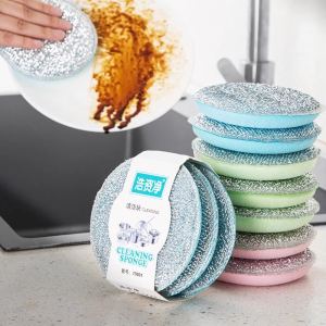 Durable Dishwashing Sponge Scouring Pad Kitchen Special Use Cleaning Cloth Sponge Block Pot Brush Magic Clean Scrubber