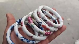 Cổ Màu Xanh Và Trắng Sứ Hoa Văn Gốm Vòng Tay Cho Nữ Cổ Điển Dân Tộc Cảnh Đức Trấn Thủ Công Trang Sức Vintage Phong Cách Bohemian