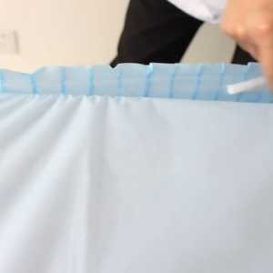 2 PCS Disposable Table Skirt Tablecloth Set Waterproof Plastic Ruffled Table Decor No‑Iron Easy Setup Table Cover Combo