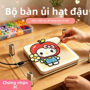 YUGUANG | Bộ Bàn Làm Việc Nâng Cao Chống Nóng Có Đèn Kính Cường Lực Dày
